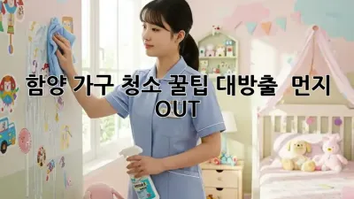 함양 가구 청소✨ 꿀팁 대방출! 🏠 먼지 OUT!